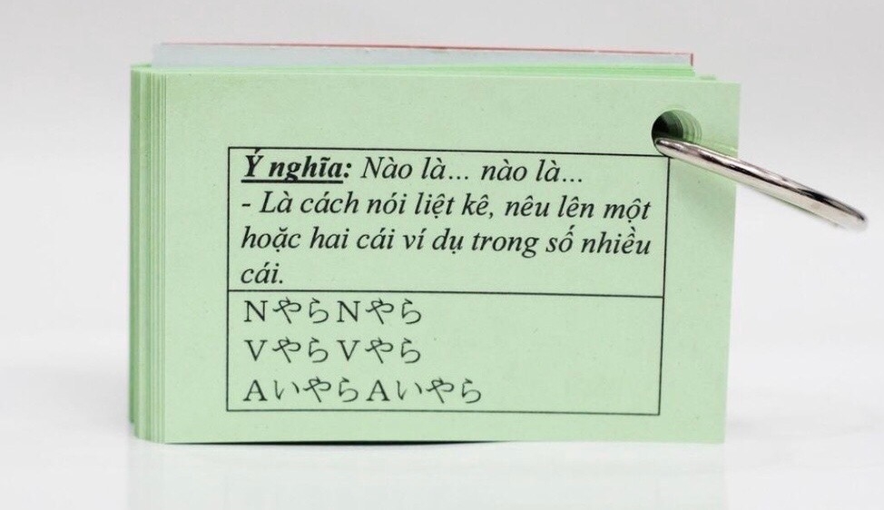 Thẻ Flashcard Ngữ Pháp N2 (2 xâu)
