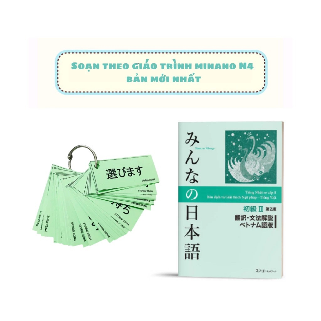 Thẻ flashcard Học Kanji - Từ Vựng N4 (Bài 26-50)