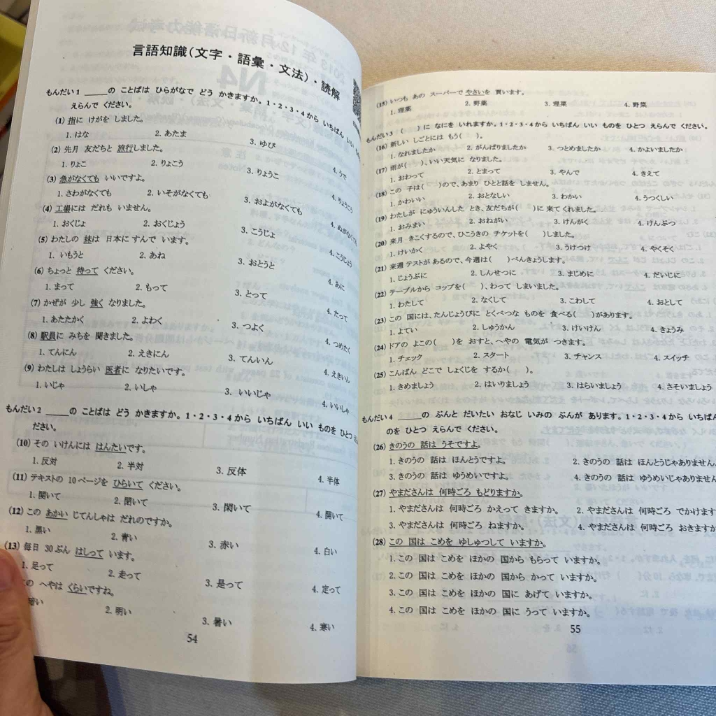 Tổng Hợp Đề Thi Chính Thức JLPT N4-5