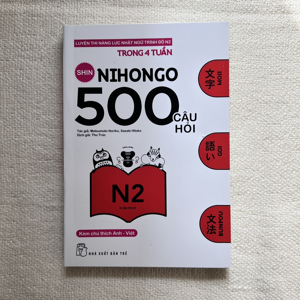 500 Câu Hỏi Luyện Thi Năng Lực Nhật Ngữ Trình Độ N2