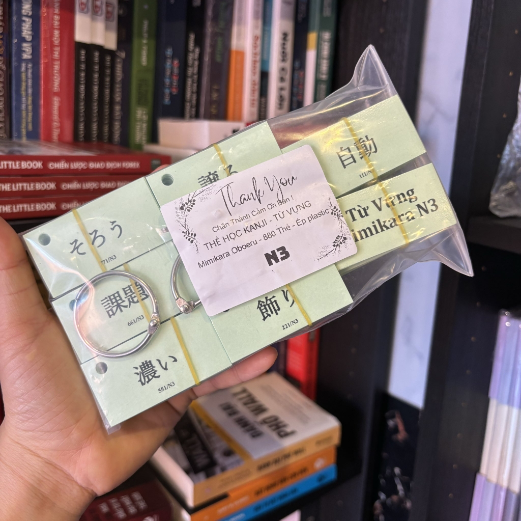 Thẻ Flashcard mimikara oboeru N3 cắt sẵn