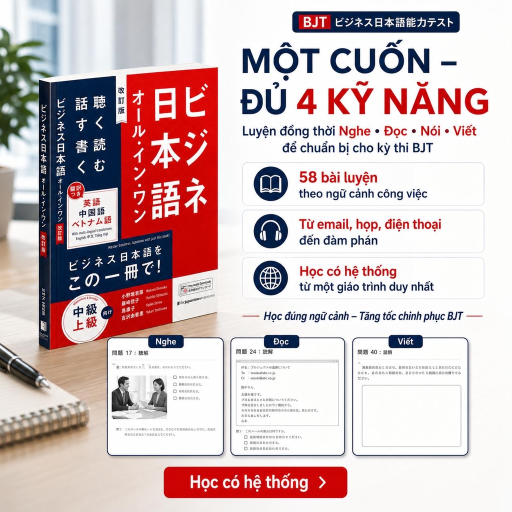 BJT all in one (nghe nói đọc viết)