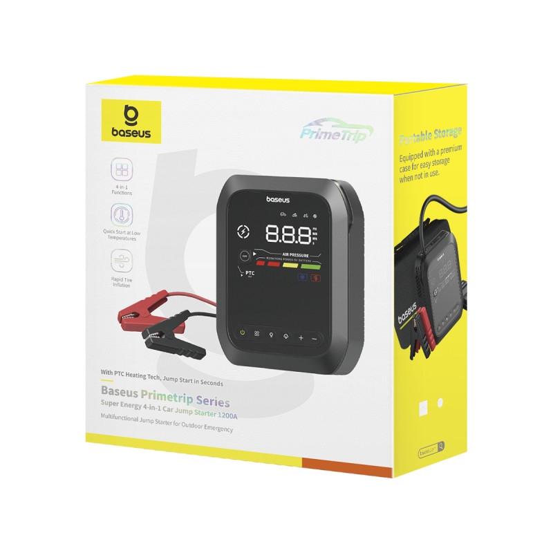 Bộ Kích Bình Cho Ô Tô Baseus Super Energy Series 4-in-1 Car Jump Starter (1200A, 7800mAh)