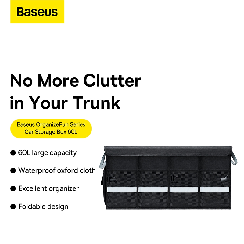 Túi Xếp Gọn Đựng Đồ Tiện Lợi Dùng Trên Ô Tô Baseus OrganizeFun Series Car Storage Box 60L
