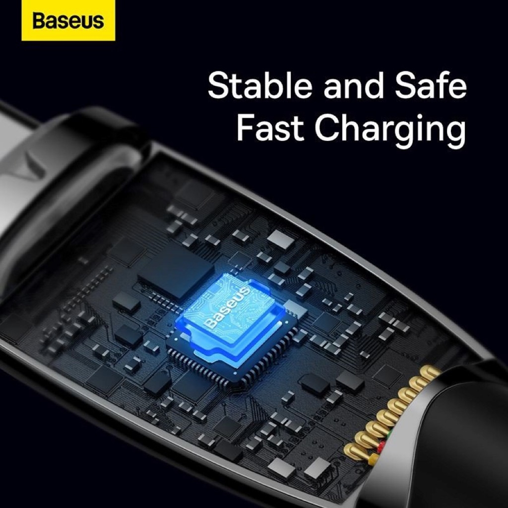 Cáp sạc Baseus 100W Glimmer Series truyền dữ liệu có LED Type C ra Type C