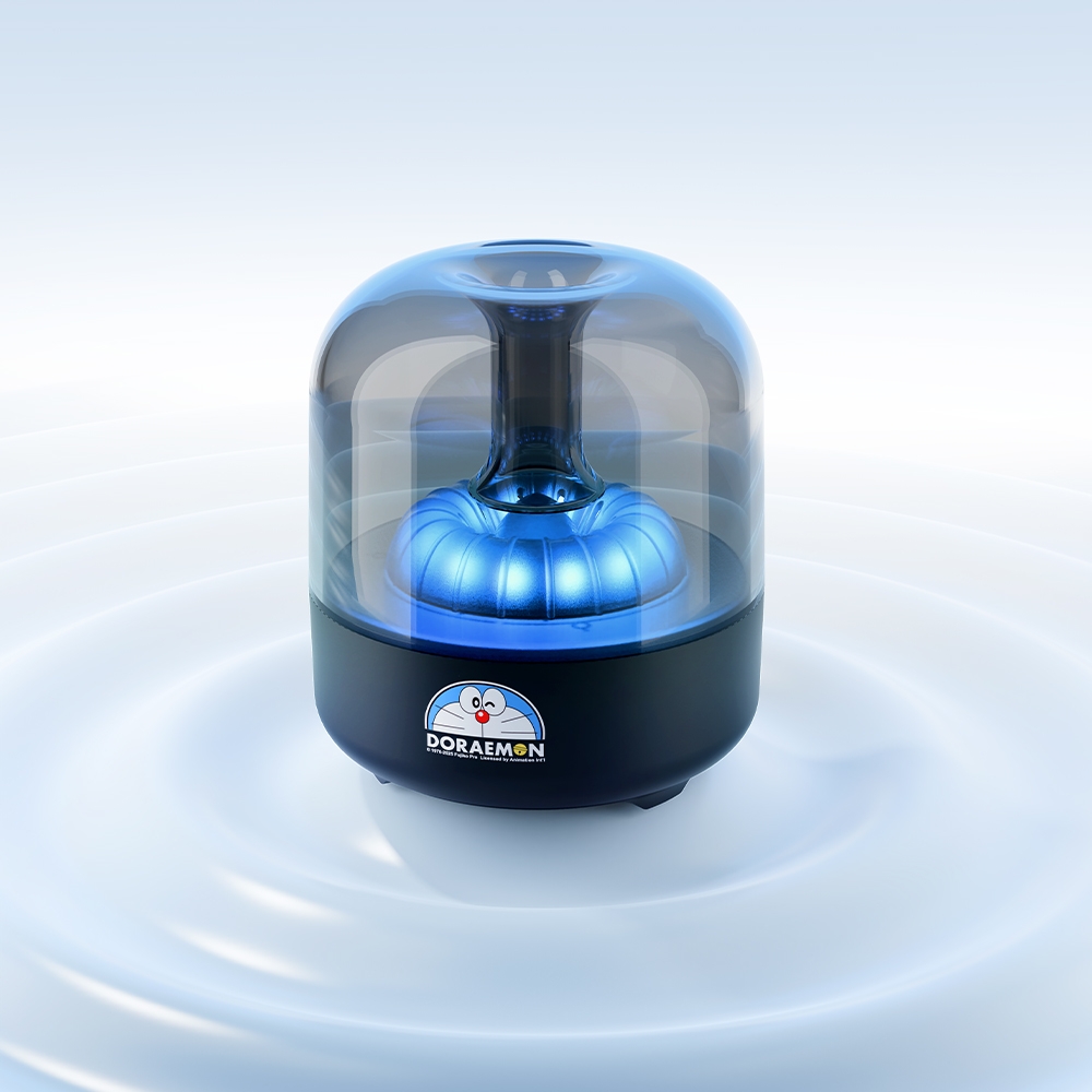 Loa Di Động Pha Lê Bluetooth ROCK Doraemon S58 (Bluetooth v5.3, ≥2H, with Vibrant Ambient Lights, 52mm Full-Range Speaker, Hi-Fi Audio, Crystal Clear Glass, 800mAh, Multiple Playback Modes, HFP, HSP, A2DP, AVRCP)
