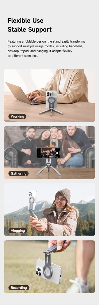 Đế Giữ Điện Thoại Từ Tính Để Bàn MCDODO TB-621 (Strong N52 NdFeB Magnet, Compact, Foldable, Effortless)