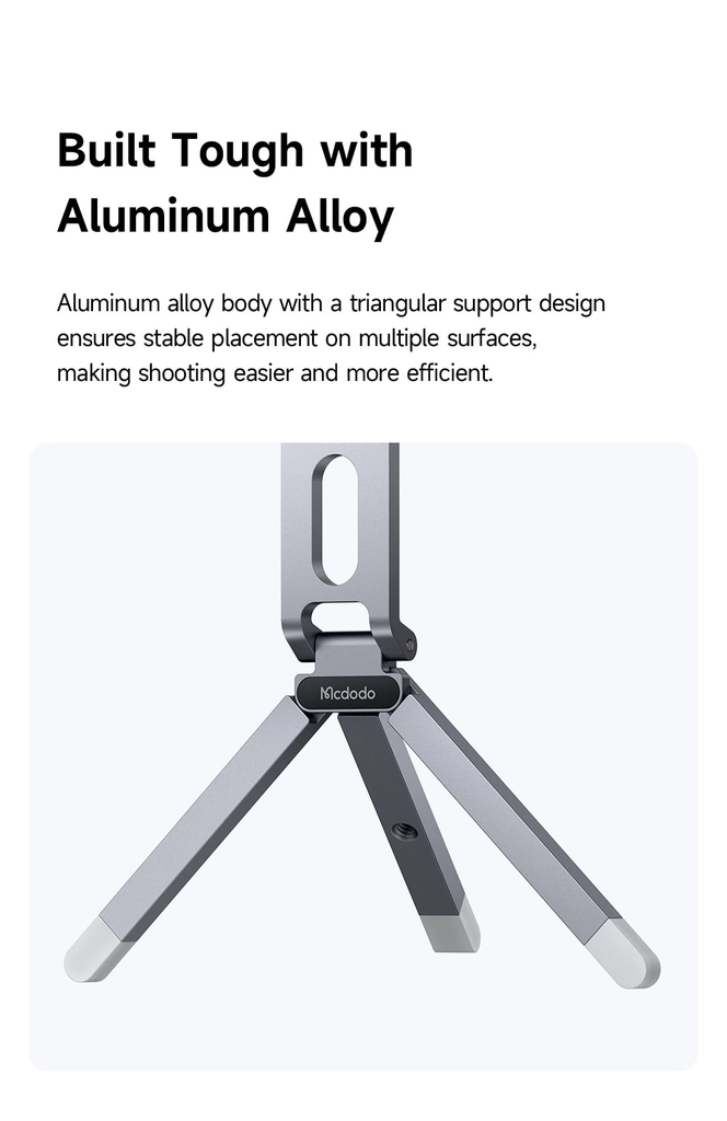 Đế Giữ Điện Thoại Từ Tính Để Bàn MCDODO TB-621 (Strong N52 NdFeB Magnet, Compact, Foldable, Effortless)