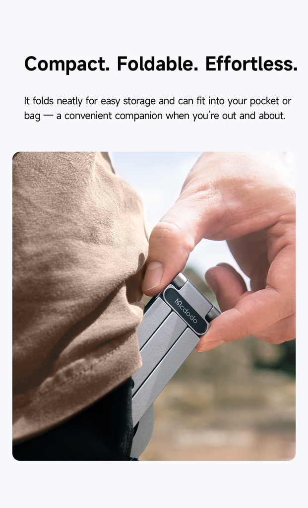 Đế Giữ Điện Thoại Từ Tính Để Bàn MCDODO TB-621 (Strong N52 NdFeB Magnet, Compact, Foldable, Effortless)