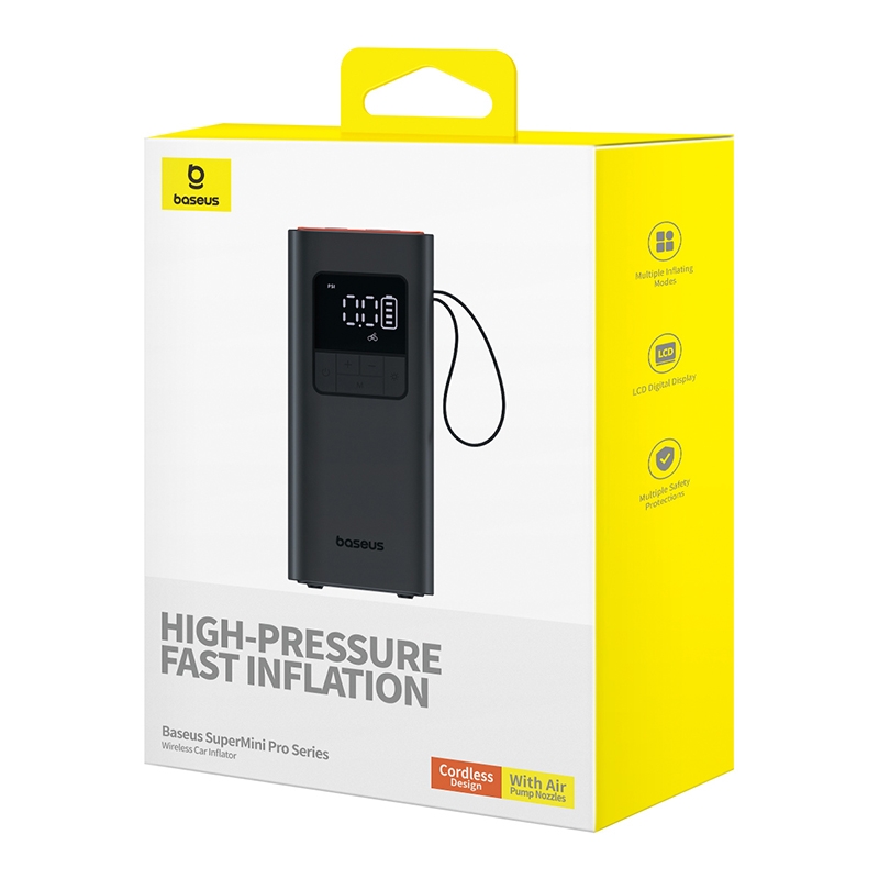 Máy Bơm Lốp ÔTô Không Dây Baseus SuperMini Pro Series Wireless Car Inflator 50W 4000mAh