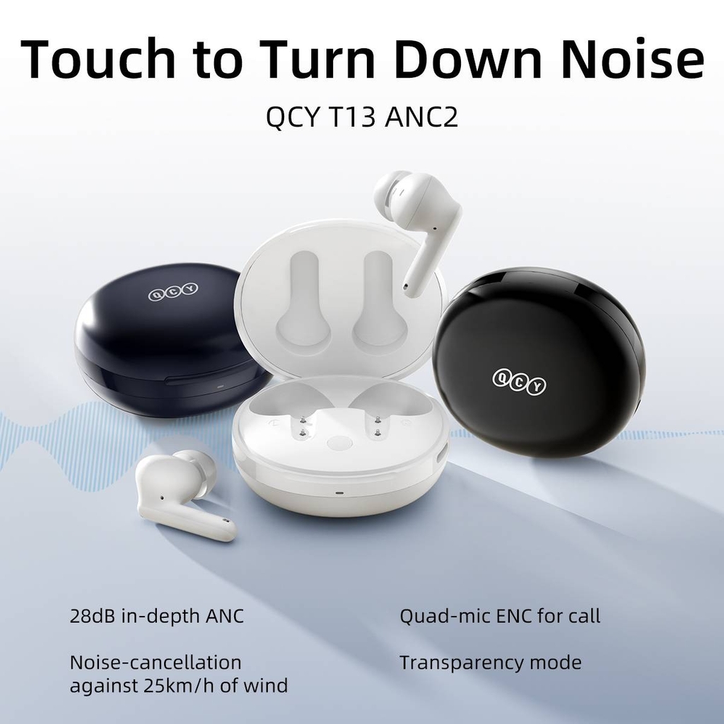 Tai nghe không dây QCY XIAOMI T13 ANC 2 chống ồn chủ động