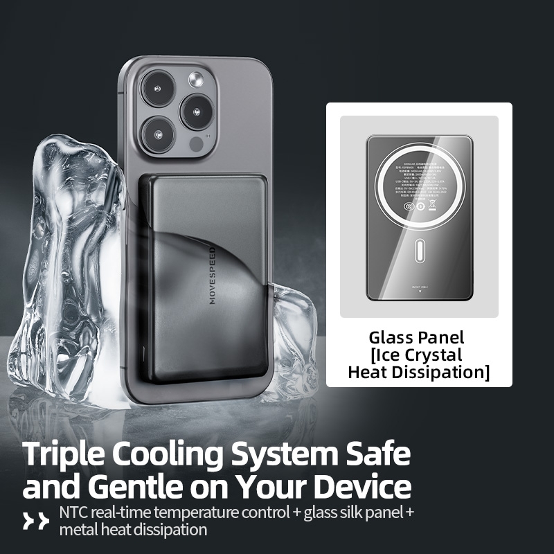 Sạc dự phòng không dây nam châm Movespeed W10 10000mAh 20W