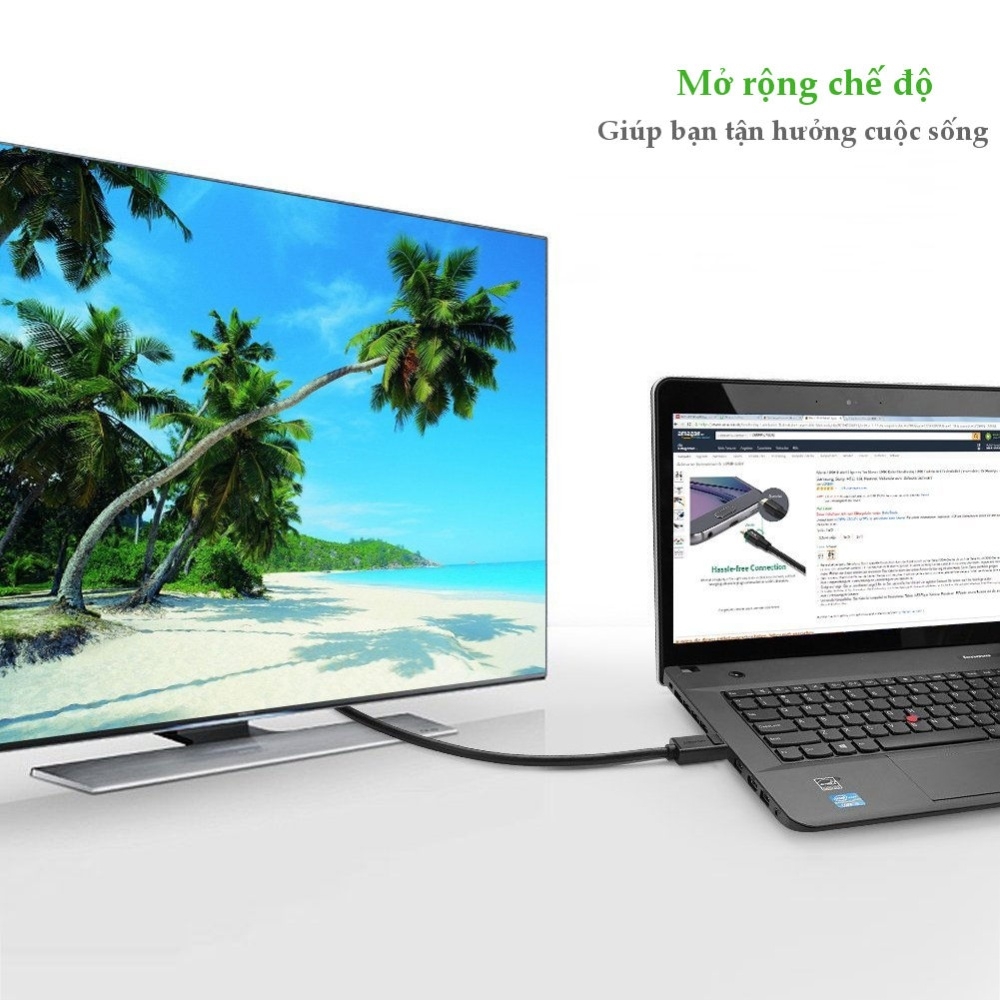 Cáp Displayport sang Displayport Ugreen hỗ trợ 2K*4K@60Hz 28AWG DP102