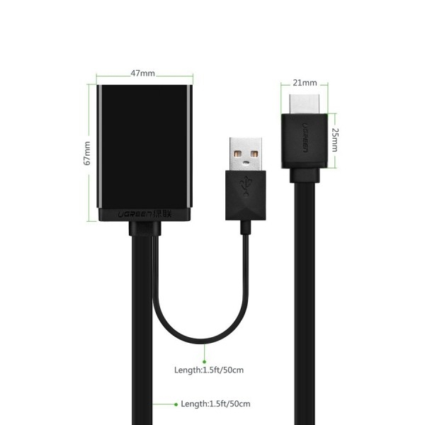 UGREEN HDMI + USB to DP Converter MM107 40238