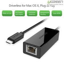 UGREEN USB 2.0 Type C 10/100Mbps Ethernet Adapter 110mm