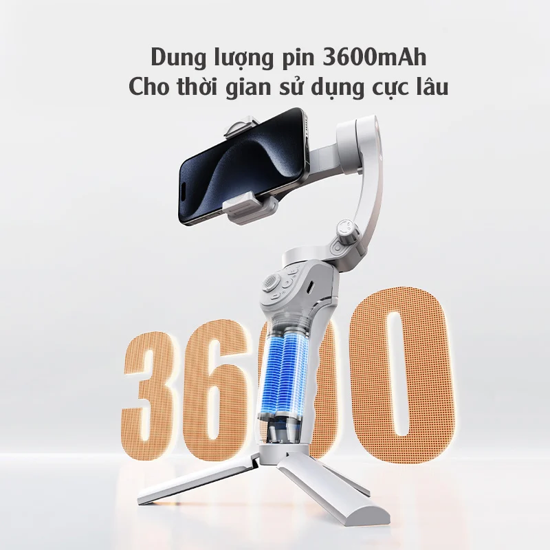 Tay Cầm Chống Rung Mini RTAKO Three-Axis Gimbal Stabilizer (3600mAh)