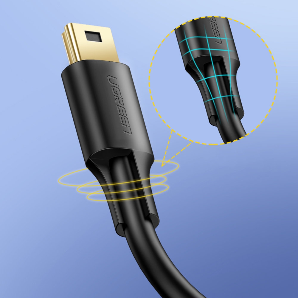 UGREEN USB 2.0 A Male to Mini 5 Pin Male Cable US132