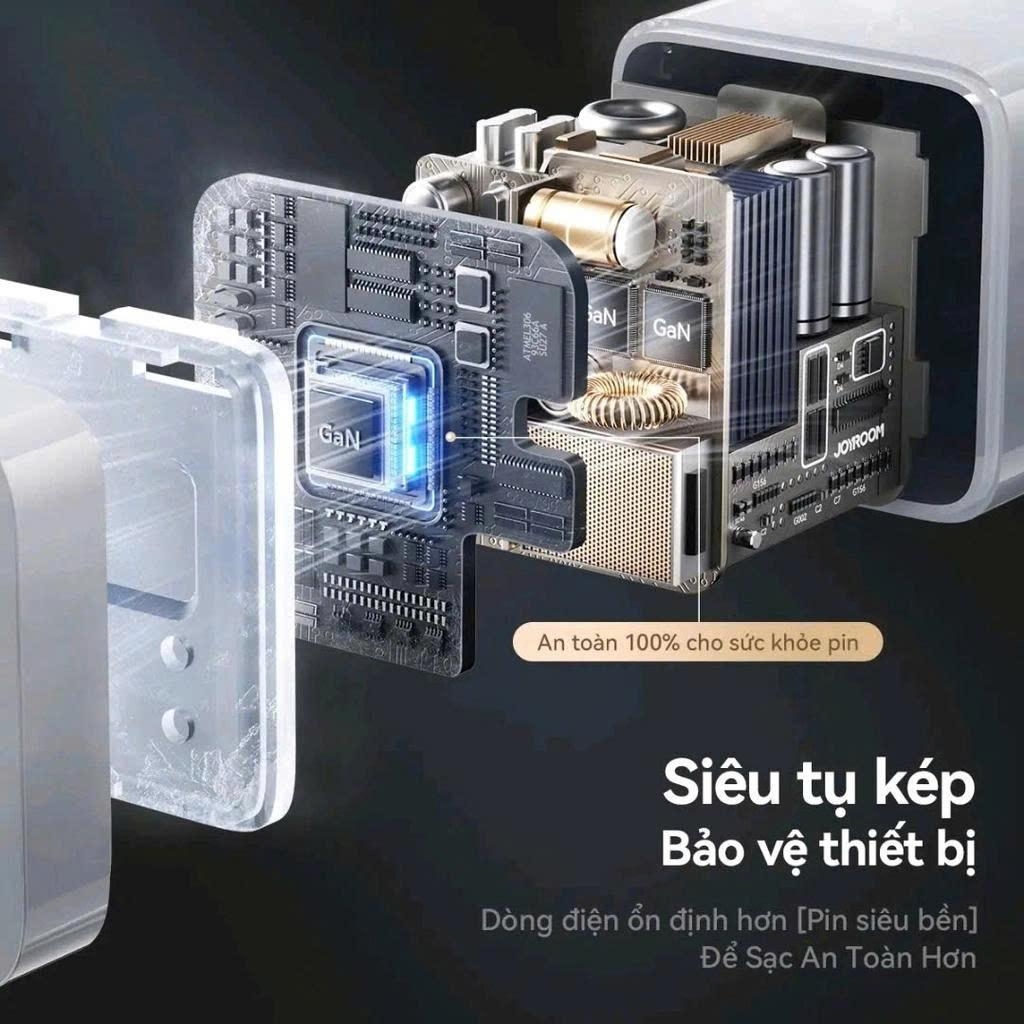 Củ Sạc Nhanh JOYROOM JR-TG1 30W PD/QC – Thiết Kế Siêu Nhỏ Gọn