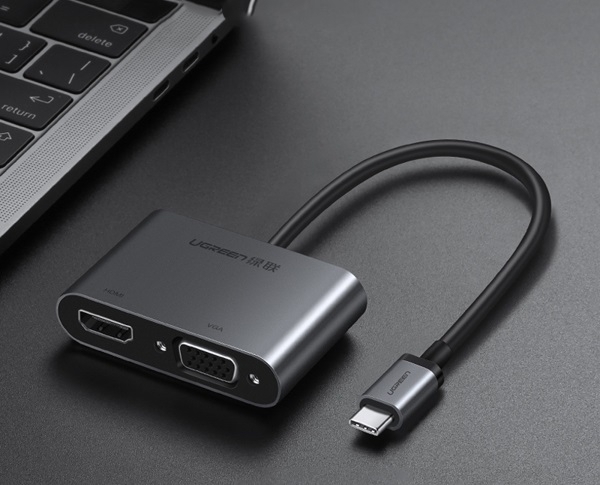 UGREEN USB-C to HDMI + VGA Adapter with PD CM162 50505