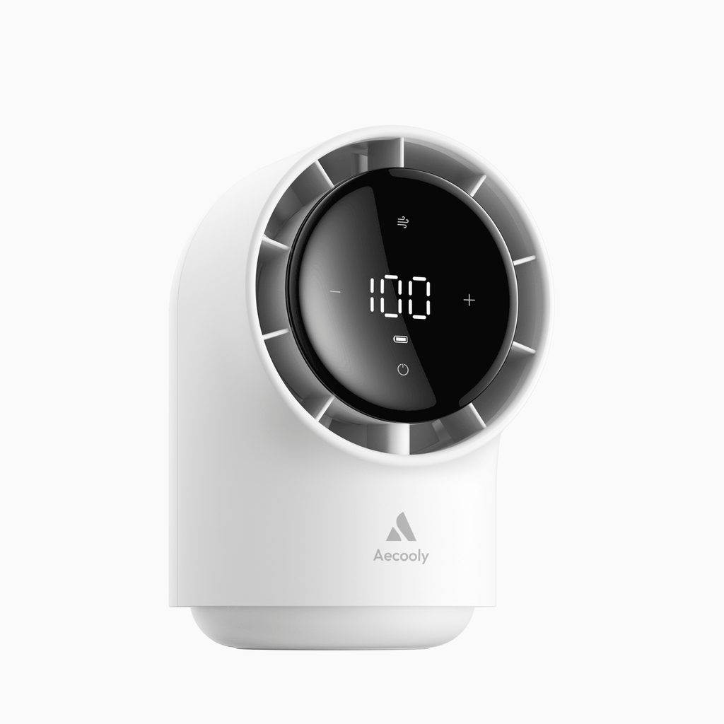 Quạt Để Bàn AECOOLY High Speed Chic 01 Lite (4000mAh, 20H, 100 Adjustable Speed, LED Digital Display, Multi-Angle Airflow)