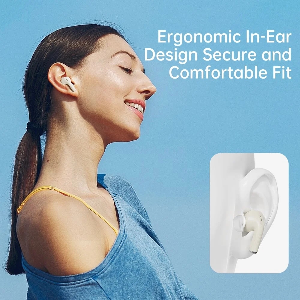 Tai Nghe Không Dây TWS ROCK A5 Pro Smart Touch Screen ANC (Bluetooth v5.4, 5H)