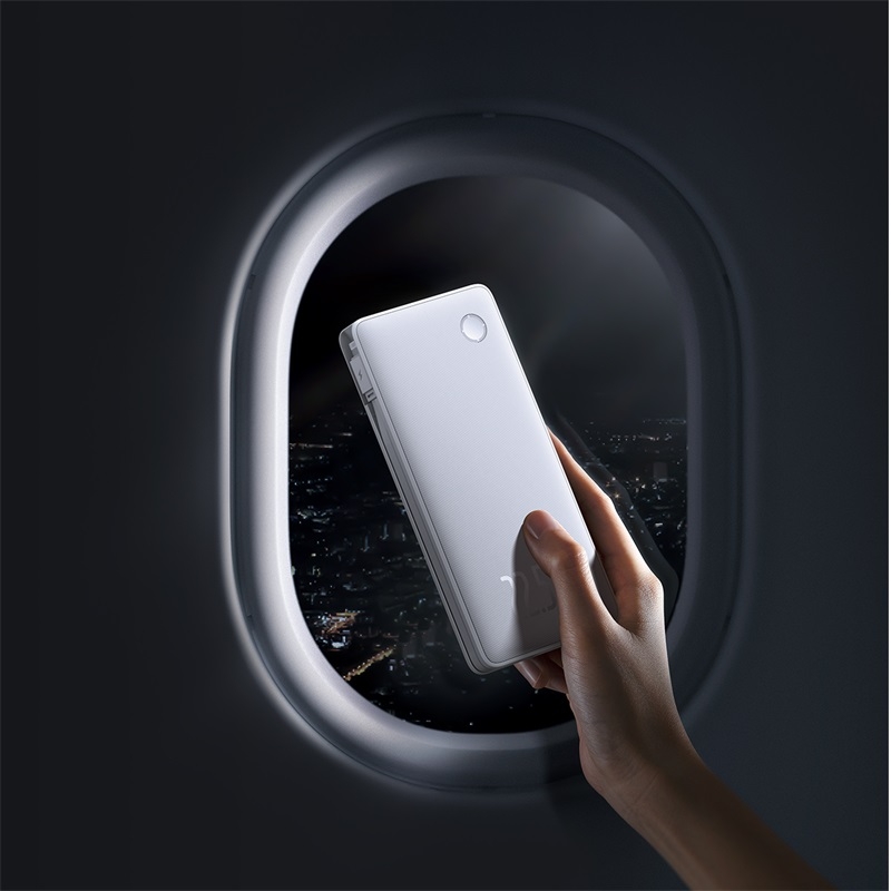 Pin Dự Phòng Baseus Airpow Lite Power Bank sạc nhanh 22.5W 10000mAh tích hợp 2 cáp sạc