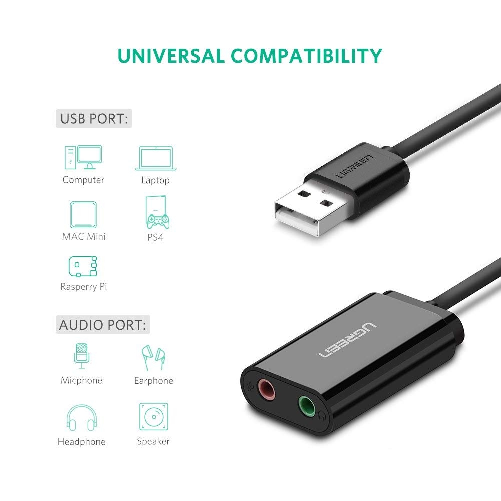 UGREEN USB 2.0 External Sound Adapter