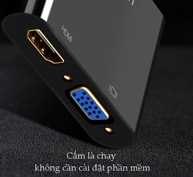 UGREEN HDMI to VGA + HDMI Converter CM101 40744