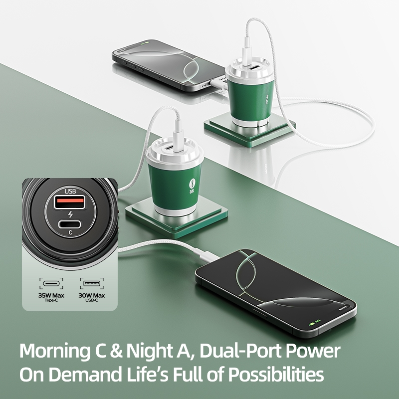 Củ sạc nhanh Movespeed Coffee Cup MSA06 35W GaN