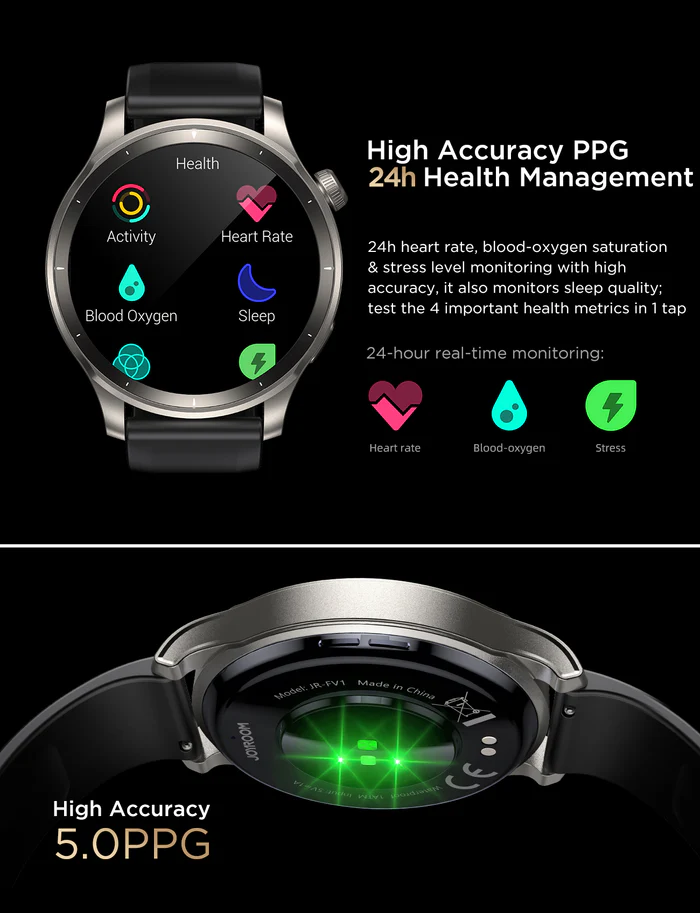 Đồng hồ thông minh Joyroom Venture Series FV1 Smart Watch (Answer/Make Call)-Sunset Grey