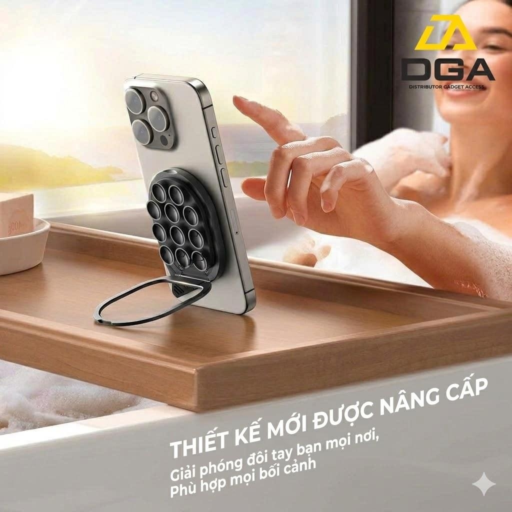 Giá đỡ từ tính silicone hút chân không Joyroom ZS418 Magnetic Suction Phone Mount