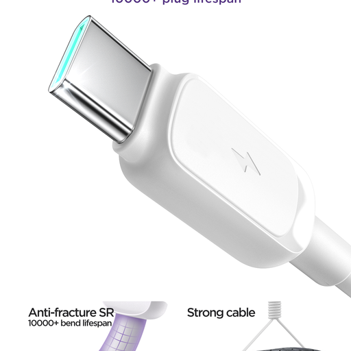 Cáp sạc Joyroom S-AC027A14 Multi-Color Series 3A USB-A to Type-C Fast Charging Data Cable 1.2m