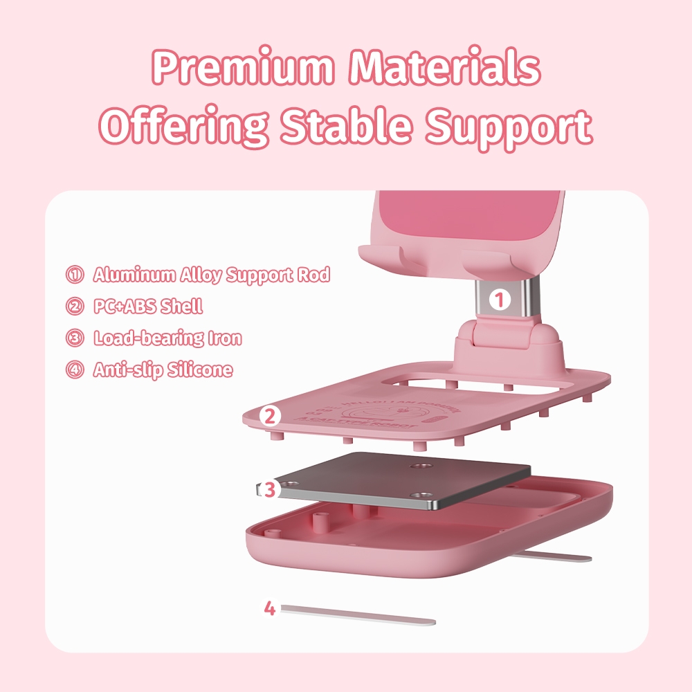 Giá Đỡ Điện Thoại Để Bàn ROCK Doraemon N30 (Anti-slip Silicone, Dual Axis Adjustment, Freely Adjustable Height)