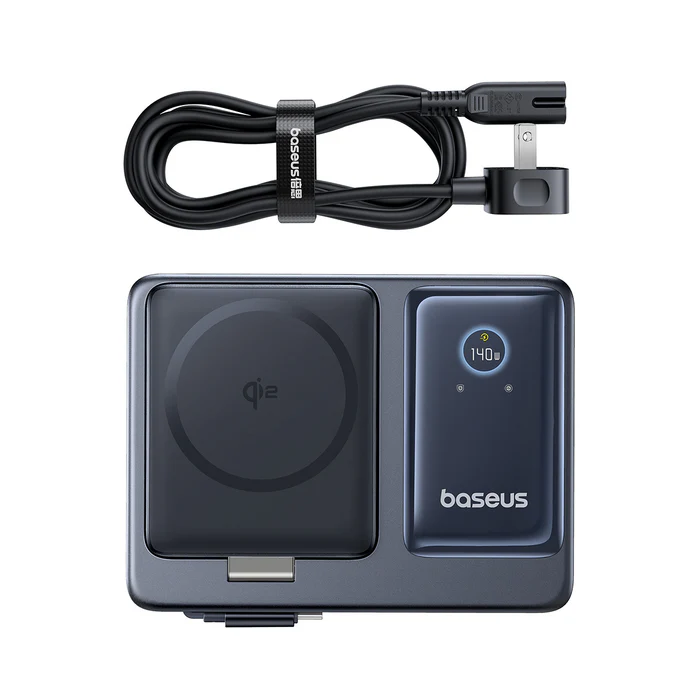 Baseus NOMOS 5-in-1 Desktop Charger 3C+U 140W US Qi2 Wireless