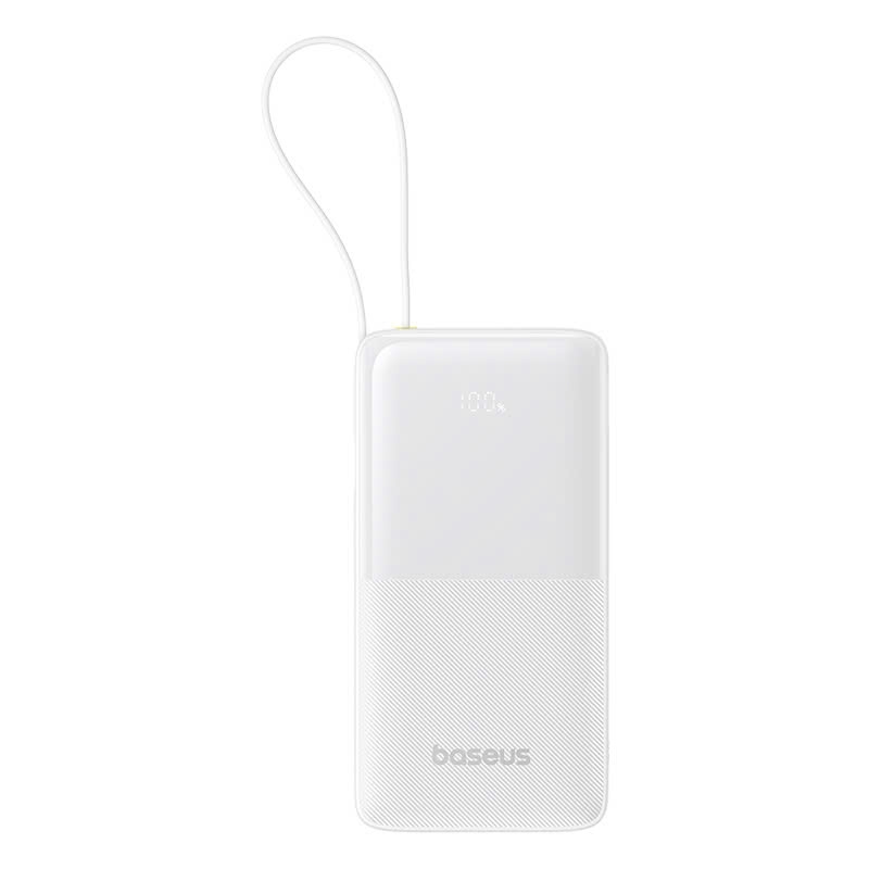 Pin Dự Phòng Baseus Bipow 2 Digital Display With Built-in USB-C Cable 10000mAh/20000mah 20W