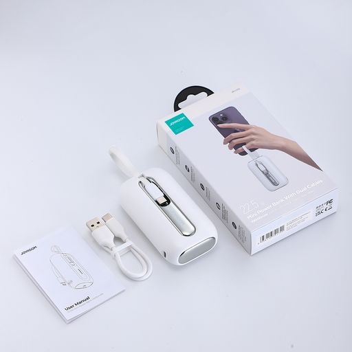 Sạc dự phòng Joyroom L012 Colorful Series 22.5W mini Power Bank with Dual Cables 10000mAh