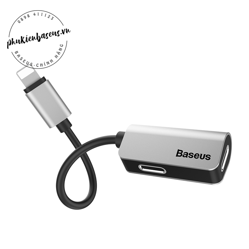 Bộ chia cổng Lightning 1 thành 2 Baseus L37 cho iPhone - Giải pháp vừa nghe nhạc vừa sạc pin hoặc Sync Data