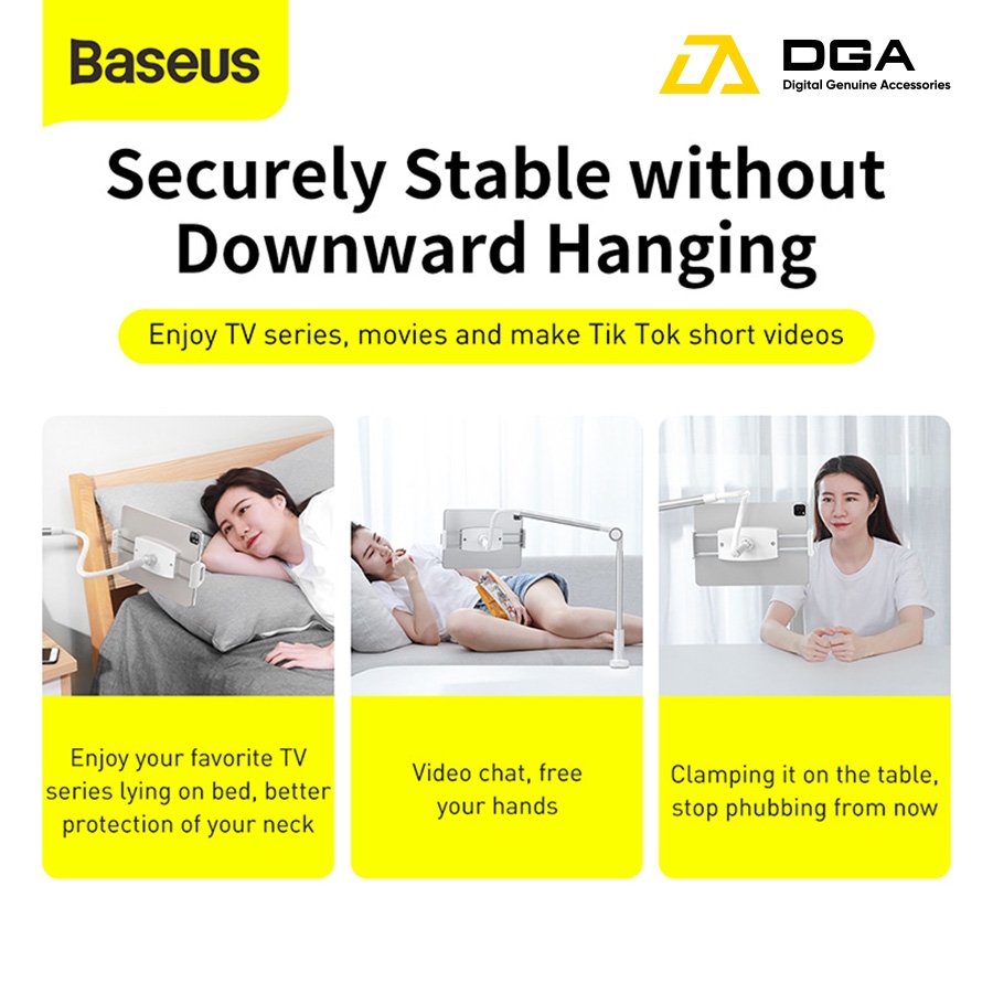 Giá đỡ giữ điện thoại chân kẹp dùng cho IPad Baseus Otaku life rotary adjustment lazy holder Pro（Applicable for phone/ ipad)