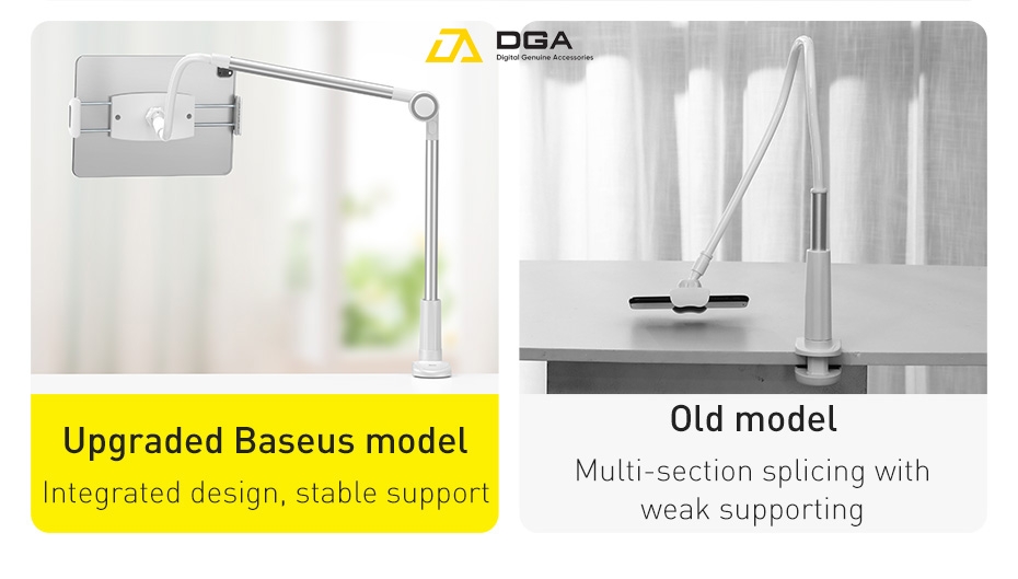 Giá đỡ giữ điện thoại chân kẹp dùng cho IPad Baseus Otaku life rotary adjustment lazy holder Pro（Applicable for phone/ ipad)