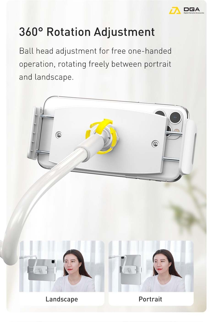 Giá đỡ giữ điện thoại chân kẹp dùng cho IPad Baseus Otaku life rotary adjustment lazy holder Pro（Applicable for phone/ ipad)