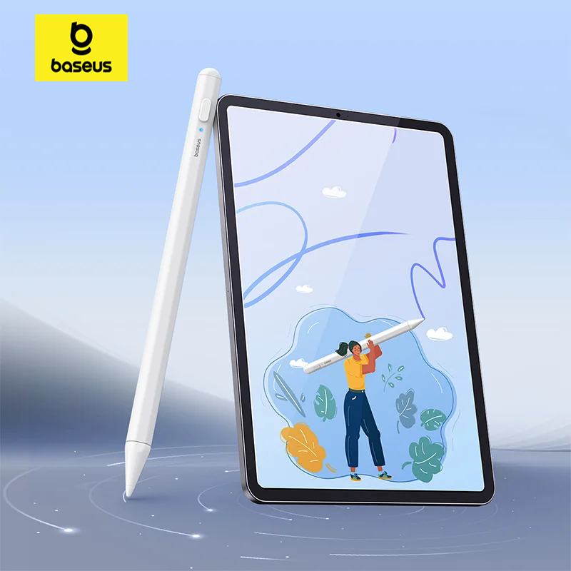 Bút Cảm Ứng Baseus Smooth Writing 2 Series Stylus Lite with LED Indicators, Moon White