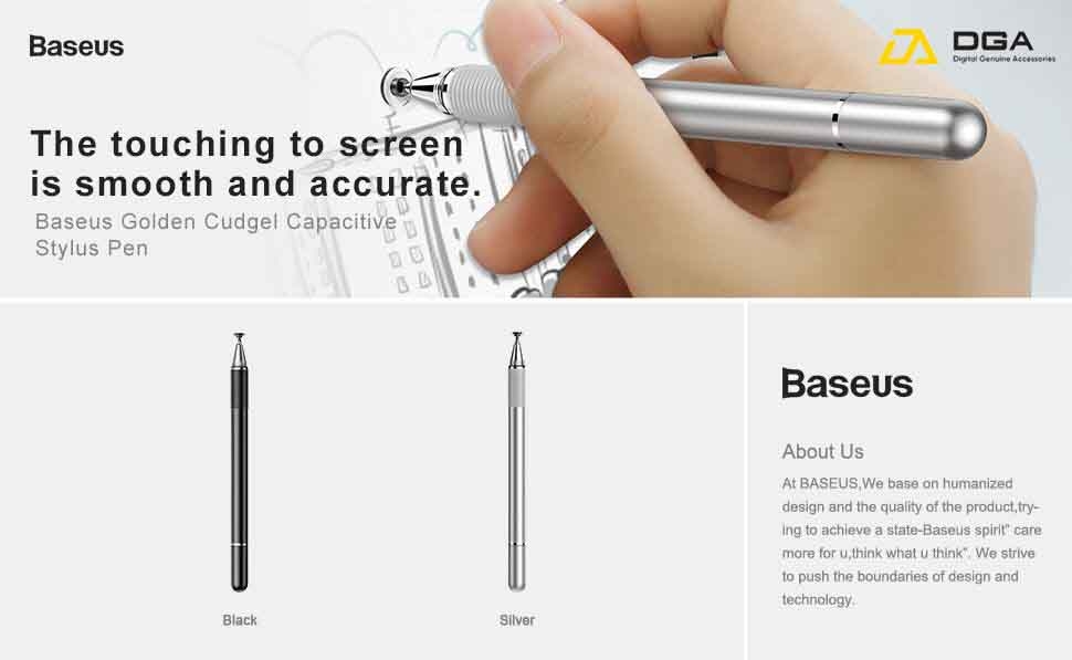 Bút cảm ứng điện dung 2 trong 1 Baseus Golden Cudgel Capacitive Stylus Pen