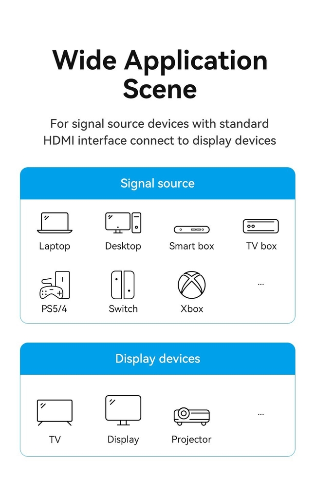 Cáp HDMI 2.0 4K Vention AAC (4K@60Hz/10.2 Gbps)