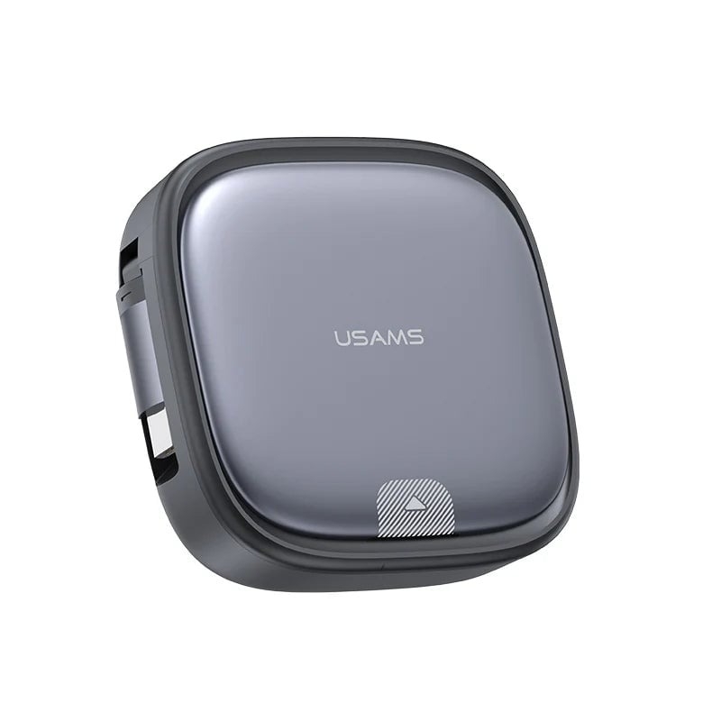 Cáp Sạc Nhanh 60W dây rút USAMS U87 C to C (Kèm hộp đựng đa năng)