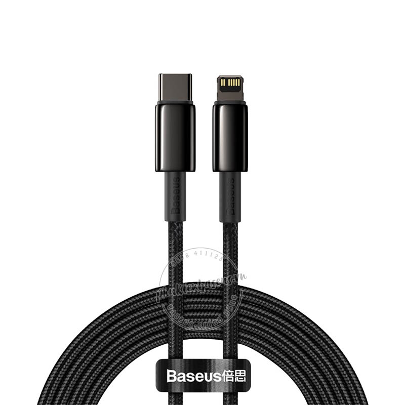 Cáp sạc nhanh C to Lightning 20W Baseus Tungsten Gold Fast Charging Data Cable