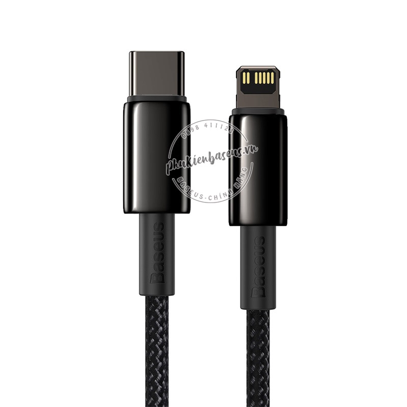 Cáp sạc nhanh C to Lightning 20W Baseus Tungsten Gold Fast Charging Data Cable