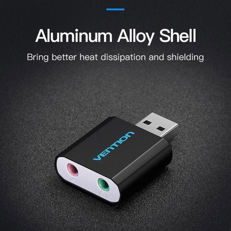 Card âm thanh USB Vention VAB-S17-B (USB to 3.5mm)