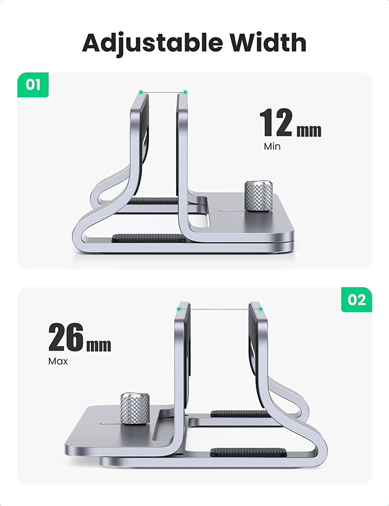 Giá đỡ để máy tính xách tay dọc UGREEN LP258 hợp kim nhôm