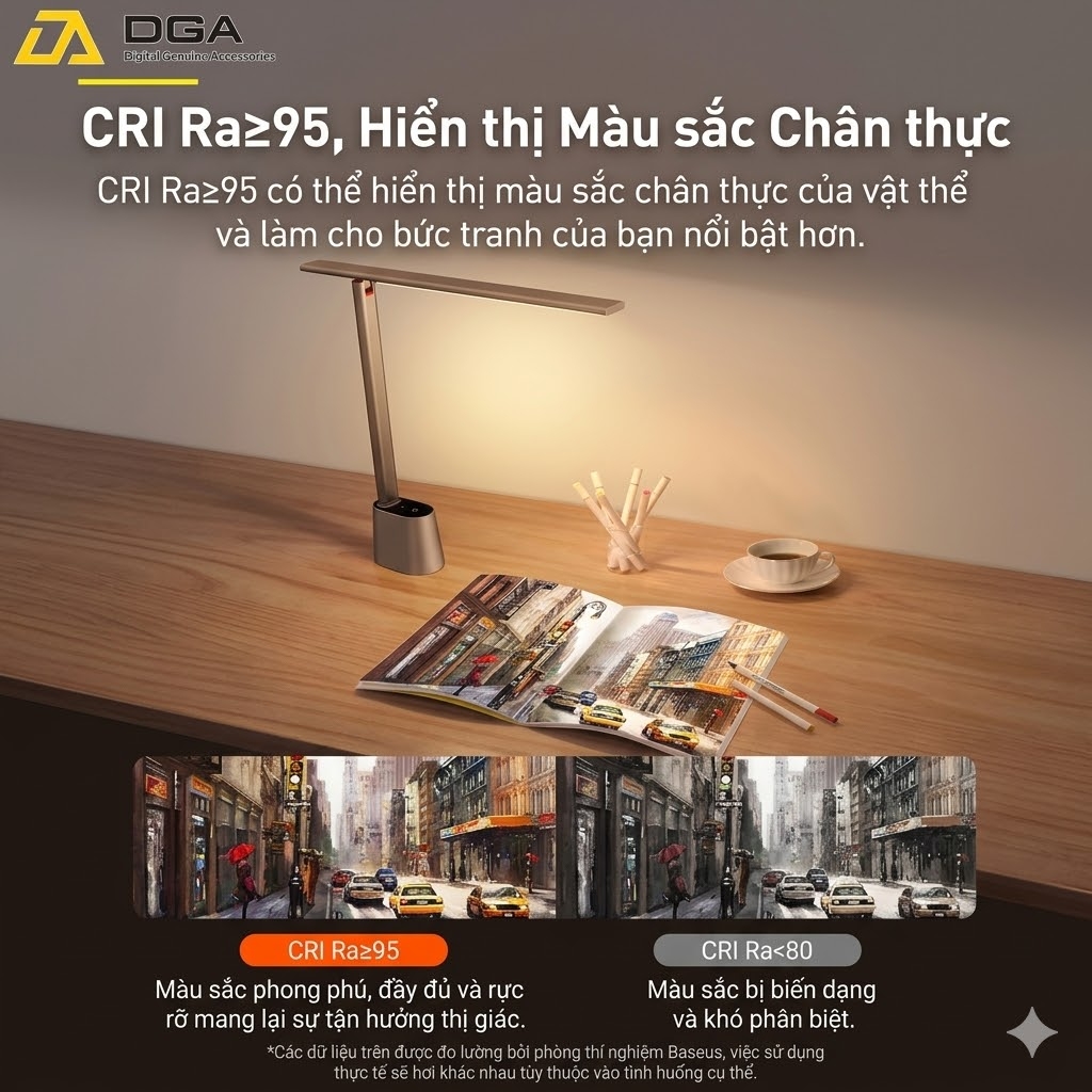 Đèn để bàn thông minh Baseus Smart Eye Series Charging Folding Reading Desk Lamp