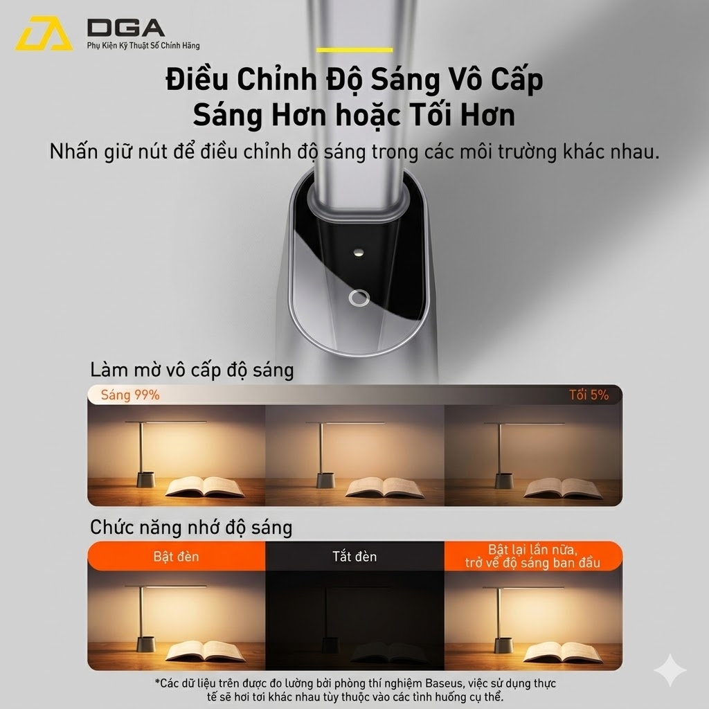 Đèn để bàn thông minh Baseus Smart Eye Series Charging Folding Reading Desk Lamp